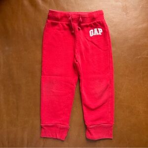 GAP Baby Red Sweatpants, 3T